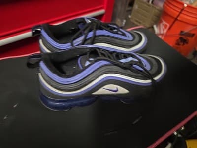 Nike Air VaporMax 97 Shoes Black Persian Violet GS BV1153-001 Youth Size 6Y - Image 1