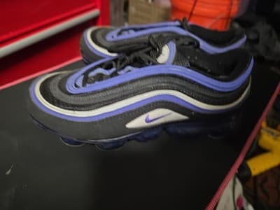Nike Air VaporMax 97 Shoes Black Persian Violet GS BV1153-001 Youth Size 6Y - Thumbnail 3