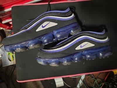 Nike Air VaporMax 97 Shoes Black Persian Violet GS BV1153-001 Youth Size 6Y - Thumbnail 5