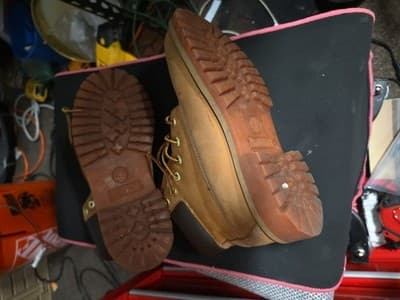 Timberland Youth Classic 6" Inch Waterproof Boots Wheat Tan Nubuck 4.5 - Thumbnail 4