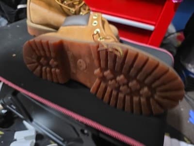 Timberland Youth Classic 6" Inch Waterproof Boots Wheat Tan Nubuck 4.5 - Thumbnail 3