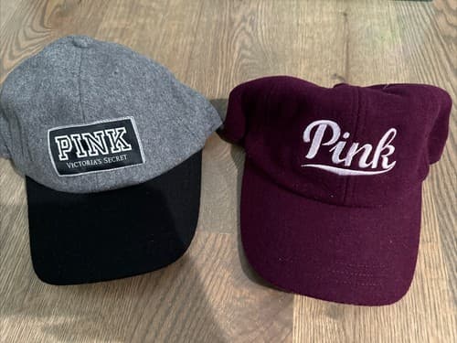 Pink Victorias Secret Hats Adult Adjustable 2 Pack - Image 1