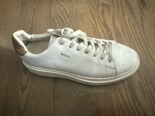 Hugo Boss White shoes MEN Sneakers Size 39 - Image 1