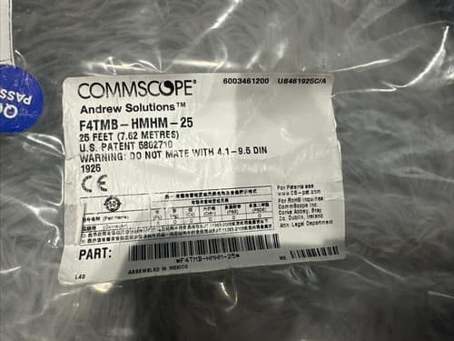 Commscope F4TMB-HMHM-25 SUREFLEX hardline Cable 1pc 25 Feet - Image 1
