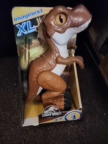 Imaginext XL Jurassic World Camp Cretaceous T-Rex 9.5 Inch Dinosaur Toy - Image 1