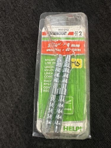 Dorman 800 012 Nylon Fuel Line Union 5/16 In Nylon Line 8mm - Image 1