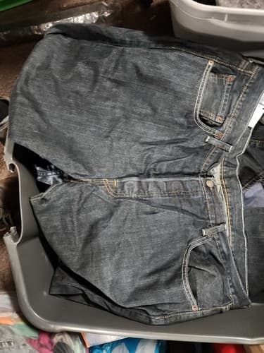 Levi's 501 XX Jeans Mens W40 L32 Classic Button Fly Straight Leg Blue Distressed - Image 1