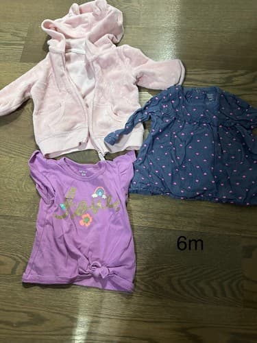 Baby Girl Lot Of 3 Clothes Size 6 Months - Image 1