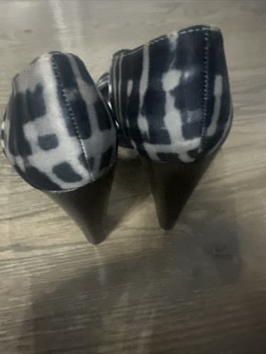 Lela Rose Plaid Platform Round Toe Chunky Heel Ankle Strap Pumps Size 6.5 - Thumbnail 3