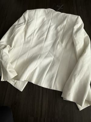 Armani Exchange Women’s White Blazer Size 4 - Thumbnail 4