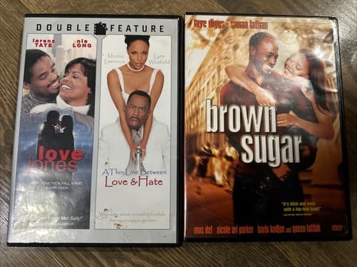 Movies DVD LOT Of 2 Brown Sugar Love Jones A Thin Line Between Love & Hate - Image 1