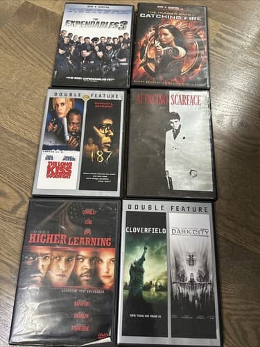 Movies DVD LOT Of 6 Action Movies - Image 1