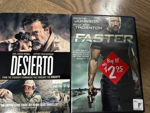 Movies DVD LOT Of 2 Desierto And Faster - Image 1