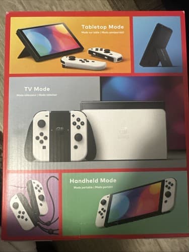 Nintendo Switch OLED Handheld Console - 64GB - Black Comes With Case NEW - Thumbnail 5