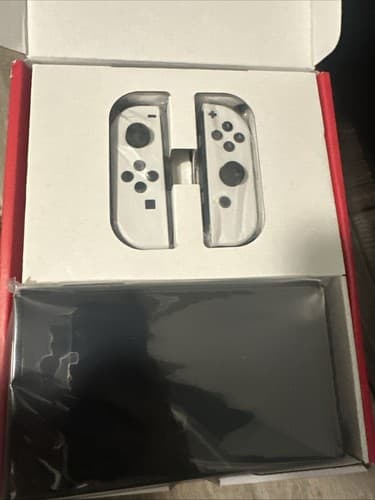 Nintendo Switch OLED Handheld Console - 64GB - Black Comes With Case NEW - Thumbnail 2