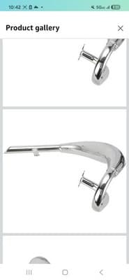 Performance Chromed Expansion Chamber Muffler - 2 Stroke 80cc Gas Motor Bicycle - Image 1