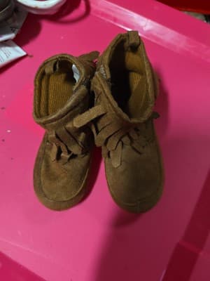 Koala Kids Moccasins Kids Youth Toddler Ankle Boots Fringe Brown Size 7 - Image 1
