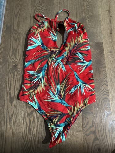 Pink Victoria’s Secret Multicoloured costume swimsuit size Large - Image 1