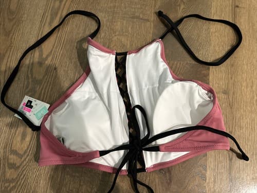 VS PINK Criss Cross Bikini Top L Lightly Lined Swim Suit - Thumbnail 2