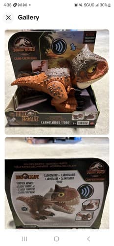 Jurassic World Wild Chompin Carnotaurus Baby Toro Dino Escape Camp Cretaceous - Image 1