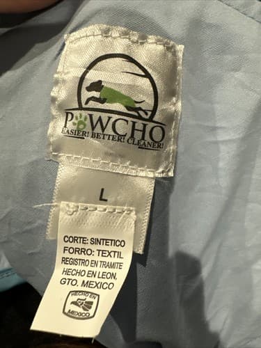 Powcho Dog Raincoat With Zipper Size Large Medium Breed - Thumbnail 2