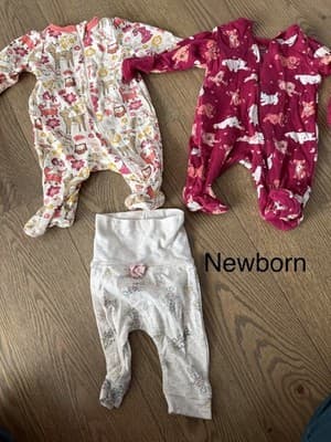 Baby Girl Clothes Lot Of 3 Newborn - Image 1