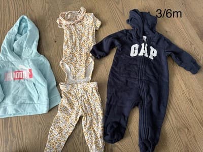 Baby Girl Clothes Lot Of 3 Size 3/6 Months - Image 1
