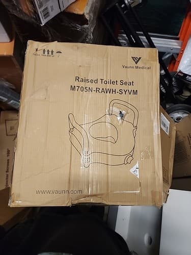 Vaunn Raised Toilet Seat and Elevated Commode Booster Seat Riser - Image 1