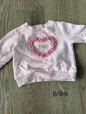 Juicy Couture Pink Sweater Baby Girl Size 6/9 months - Image 1
