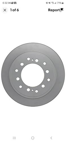 Disc Brake Rotor Rear Bosch 50011636 - Image 1