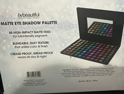Bebeautiful Professional Makeup Eyeshadow Matte Palette 88-Colors - Thumbnail 2