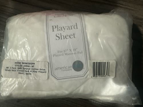American Baby Company 100% Natural Cotton Value Jersey Knit Fitted Pack N Play - Image 1