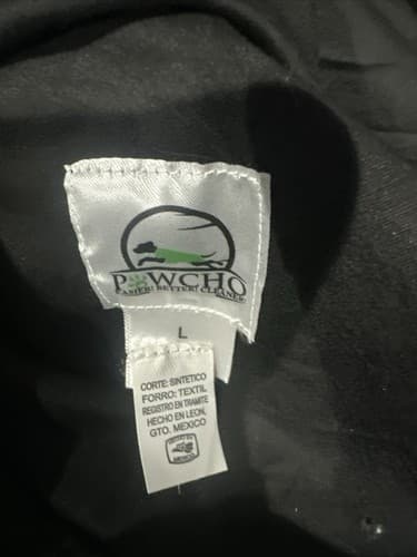 Powcho Dog Raincoat With Zipper Size Large Medium Breed Black - Thumbnail 3