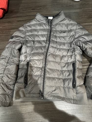 At Proof Jacket Boys Youth Size Medium Gray Full Zip Lightweight - Image 1