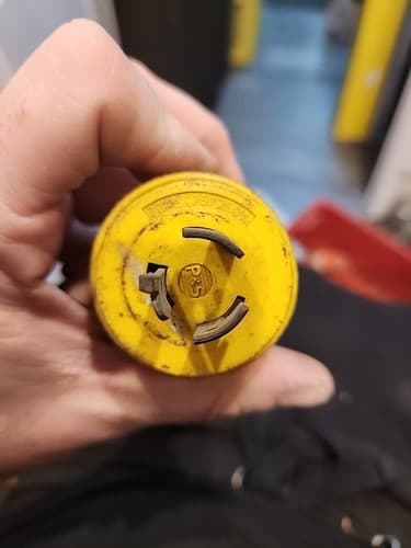 P&S Pass & Seymour 20A 250V Hubbell 2321 Style Locking Plug L6-20P, Used - Image 1