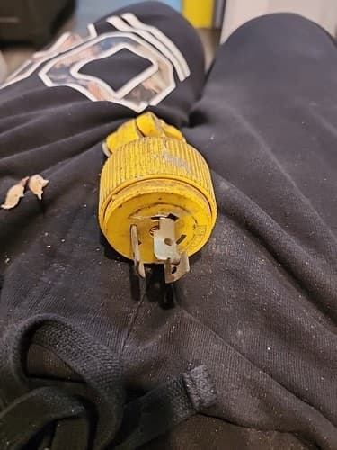 P&S Pass & Seymour 20A 250V Hubbell 2321 Style Locking Plug L6-20P, Used - Thumbnail 2