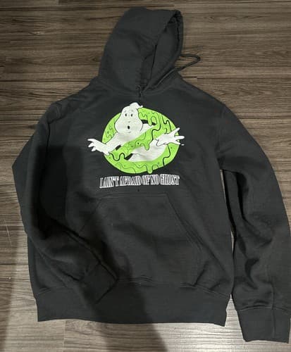 Men's/Youth Ghostbusters Slime Logo Pull Over Hoodie Black Size Small - Image 1