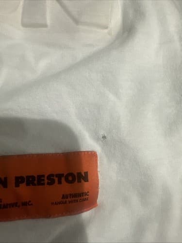 Heron Preston Graphic Heron Birds White Streetwear T Shirt Unisex Size XXS - Thumbnail 3