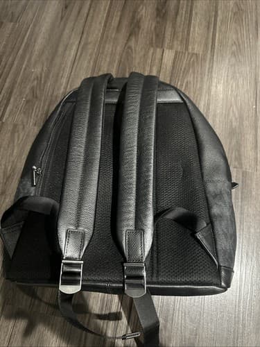 Michael Kors Black Leather Backpack Large Unisex - Thumbnail 3