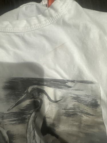 Heron Preston Graphic Heron Birds White Streetwear T Shirt Unisex Size XXS - Thumbnail 4