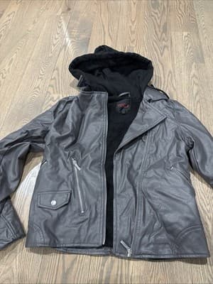 Yoki Women's Gray Hooded Jacket Zip Size M - Image 1