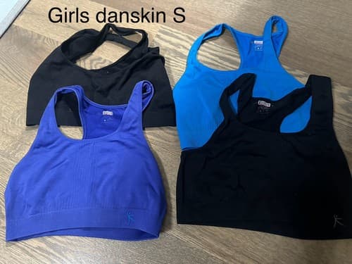 DANSKIN NOW GIRL'S BRA TOP 4 PACK SIZE SMALL - Image 1