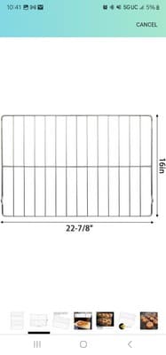 Replacement Oven Racks For Frigidaire (316067902) Kenmore (316069800), 2 Racks - Thumbnail 2