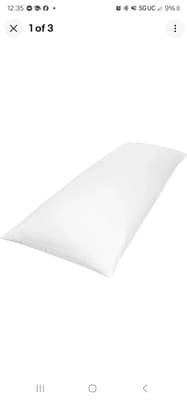 Soft-Tex Sofloft Body Pillow, 20" X 54", White - Image 1