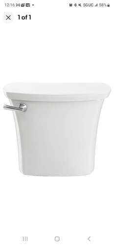 American Standard 4519B.104 Edgemere 1.28 GPF Toilet Tank Only - White - Image 1