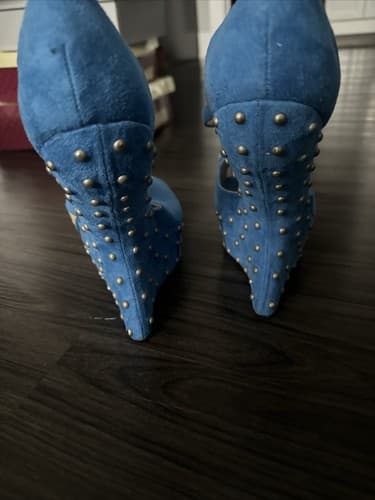 Karma Blue Open Toe Pump Heels Women’s size 9 - Thumbnail 3