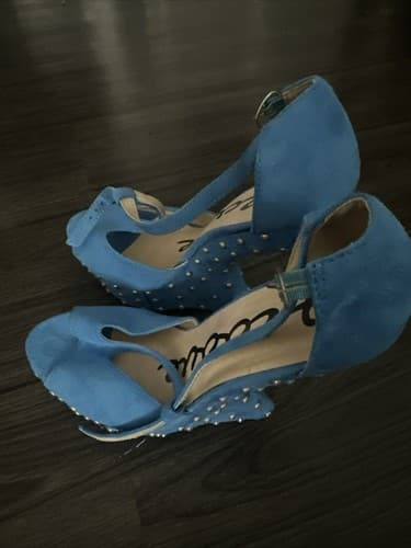 Karma Blue Open Toe Pump Heels Women’s size 9 - Thumbnail 2