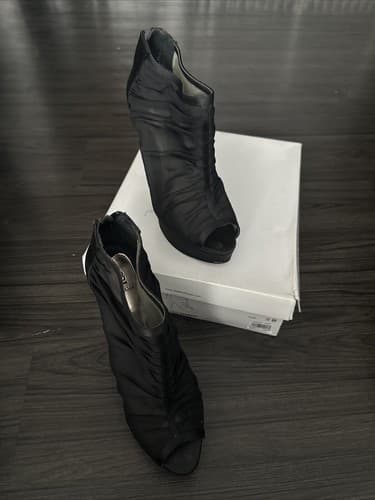 Bakers Hidee Black High Heel Shoes Open Toe Size 8.5 B - Thumbnail 2
