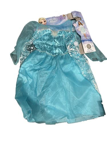 NEW Girls Small 4-6x DISNEY FROZEN ELSA Dress Up Costume - Image 1