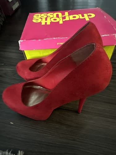 Charlotte Russe Platform Pumps Red- Women's Size 9- In Box - Thumbnail 3